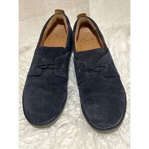 Clarks Artisan Unstructured Navy Suede slip-on loafer Casual Shoes Women’s 6.5